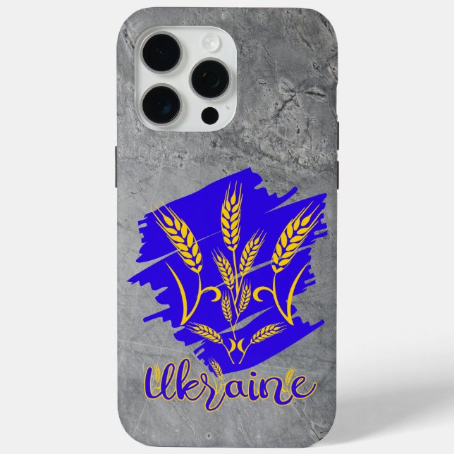 Ukrainian national symbol tryzub made of wheat ear Case-Mate iPhone case (Back)