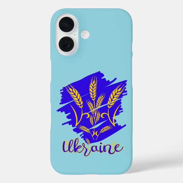 Ukrainian national symbol tryzub made of wheat ear Case-Mate iPhone case (Back)