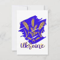 Ukrainian national symbol tryzub made of wheat ear