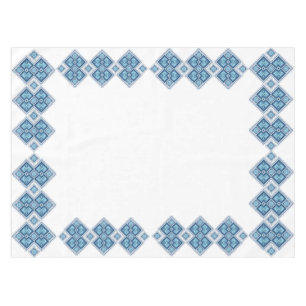 Ukrainian pattern cross-stitch tablecloth