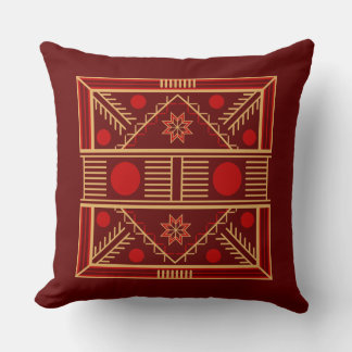 Ukrainian Pattern Throw Pillow
