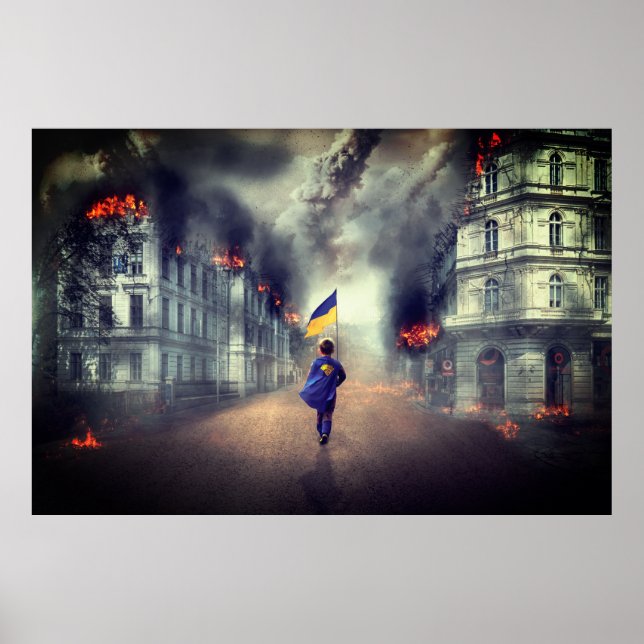 Ukrainian peace in the world sign (Front)