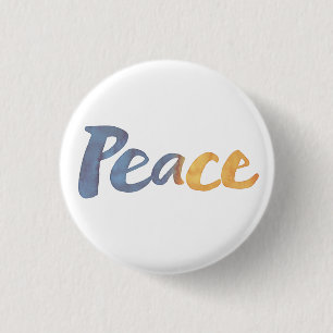 Ukrainian - PEACE Ukraine Anti-War Freedom 3 Cm Round Badge