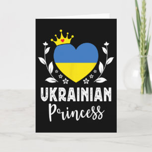 Ukrainian Princess Ukraine Flag Proud Ukrainian Gi Card