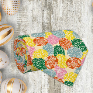 Ukrainian Pysanky Decorated Easter Eggs Patterned Tie