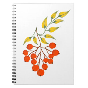 Ukrainian style viburnum branch. Ukraine Notebook