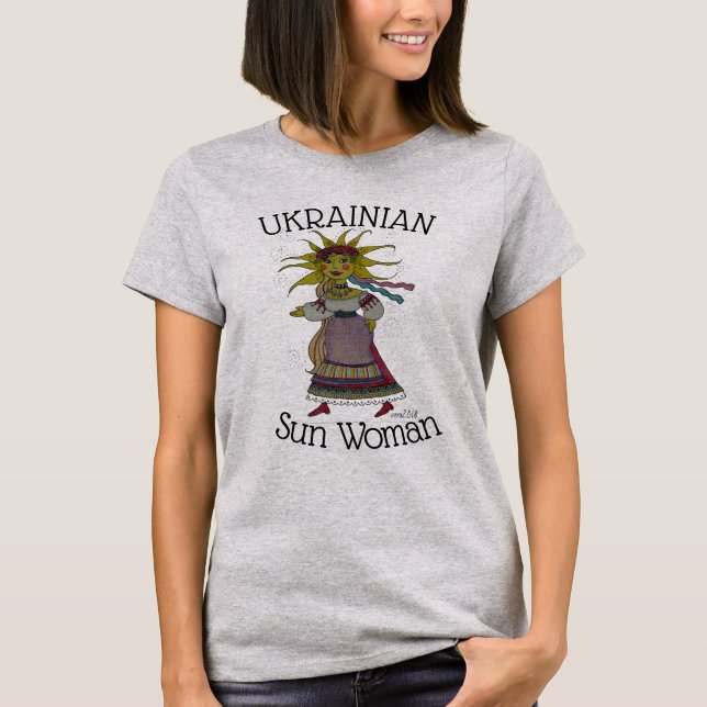 Ukrainian Sun Woman T-Shirt (Front)