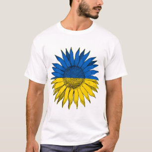 Ukrainian Sunflower Art T-Shirt