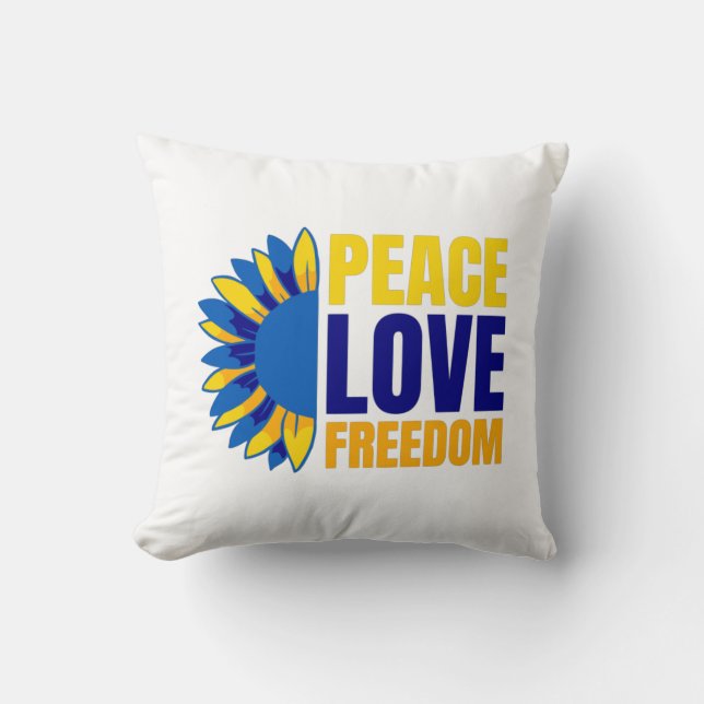 Ukrainian Sunflower - Support Ukraine  Cushion (Front)