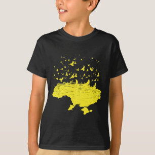 Ukrainian Symbols Ukrainian Ukraine Map Free Bird T-Shirt