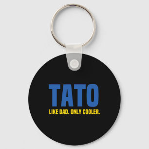 Ukrainian Tato. Ukraine Dad. Father Key Ring