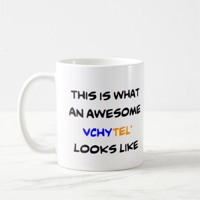 ukrainian teacher vchytel', awesome coffee mug (Left)