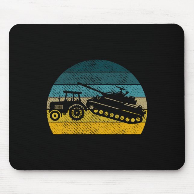 Ukrainian Tractor Support Ukraine Stand With Ukrai Mouse Pad (Front)