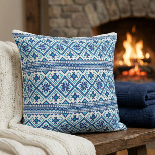 Ukrainian traditional vushuvanka folk pattern  cushion