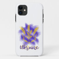 Ukrainian trident made of wheat ear