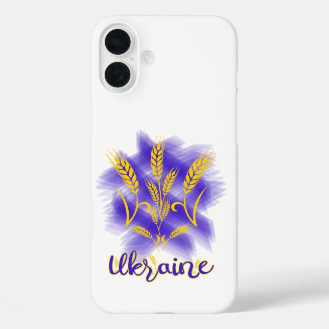 Ukrainian trident made of wheat ear Case-Mate iPhone case (Back)