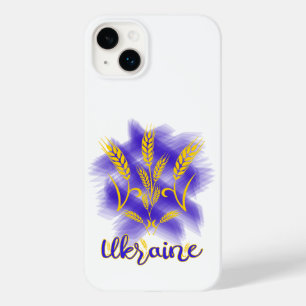 Ukrainian trident made of wheat ear Case-Mate iPhone 14 plus case