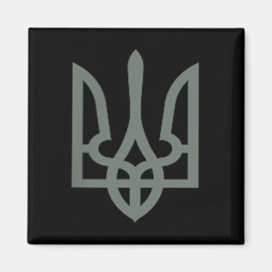 Ukrainian Trident Symbol Tryzub Emblem Magnet