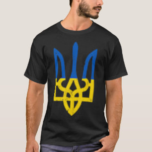 Ukrainian Trident Symbol - Ukraine Flag Support Pa T-Shirt