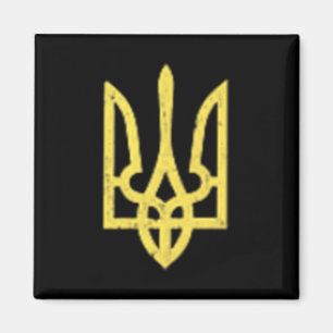 Ukrainian Trident Symbol - Ukraine Support Patriot Magnet