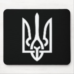 Ukrainian Trident Symbol - Ukraine Tryzub Patrioti Mouse Pad