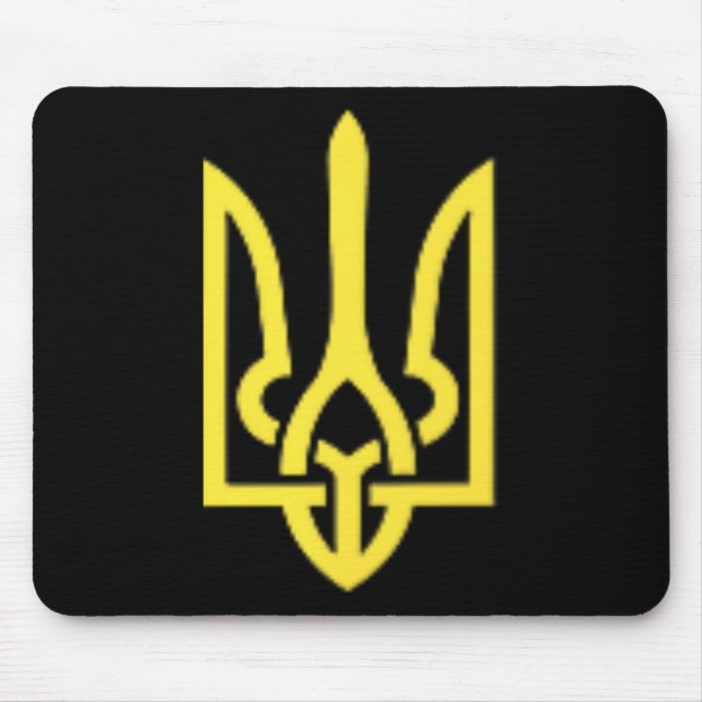 Ukrainian Trident - Ukraine Tryzub Symbol  Mouse Pad (Front)