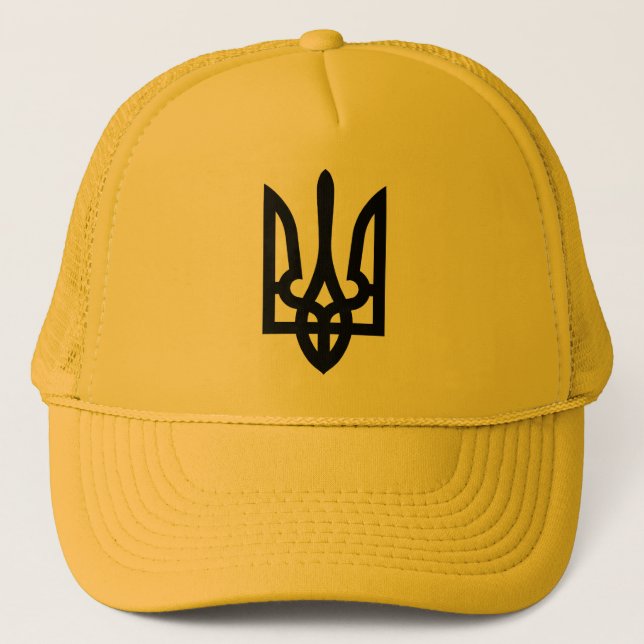 Ukrainian Tryzub Україна Trucker Hat (Front)