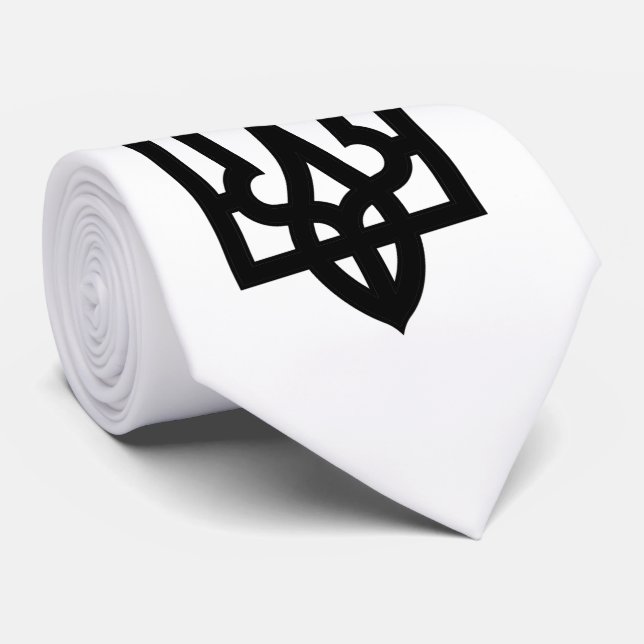 Ukrainian Tryzub Tie (Rolled)
