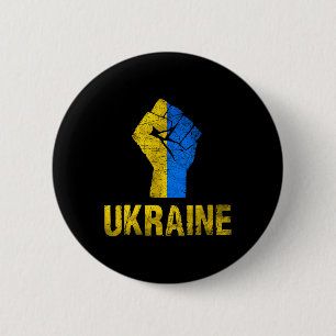 Ukrainian Ukraine Flag Vintage Ukraine Flag  6 Cm Round Badge