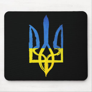 Ukrainian vintage trident the pocket heart support mouse pad