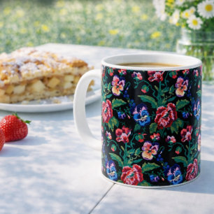 Ukrainian vushuvanka folk art. Mug