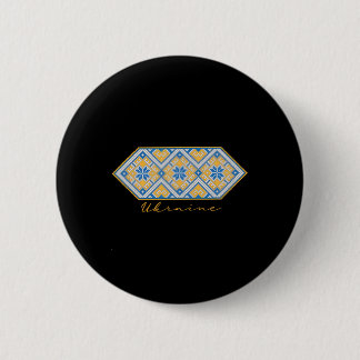 Ukrainian Vyshyvanka Traditional Ornament Of Ukrai 6 Cm Round Badge