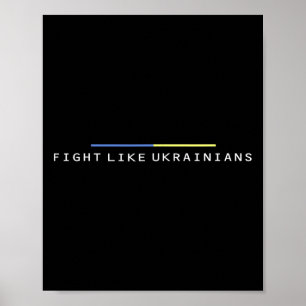 Ukrainian Zelensky Ukraine Army Green Fight Like U Poster