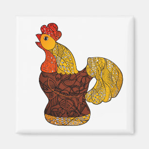 Ukrainischer Keramikhahn Magnet