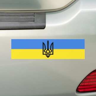 Ukraune - Peace - Ukrainian Flag - Freedom Bumper Sticker