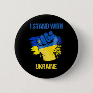Ukrayina Slava Support Ukraine Stand With Ukraine  6 Cm Round Badge
