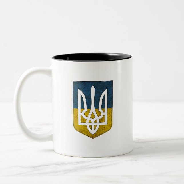 Ukrianian Trident Tryzub Mug (Left)