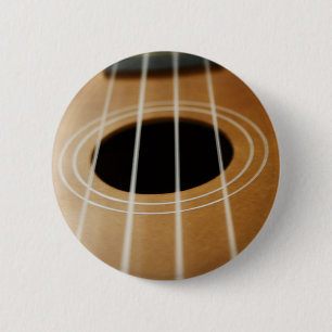 Ukulele 6 Cm Round Badge