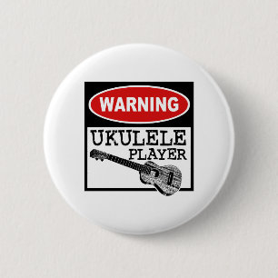 Ukulele 6 Cm Round Badge
