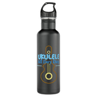 Ukulele All Day Day 710 Ml Water Bottle