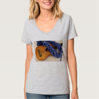 Ukulele and Blue Lei