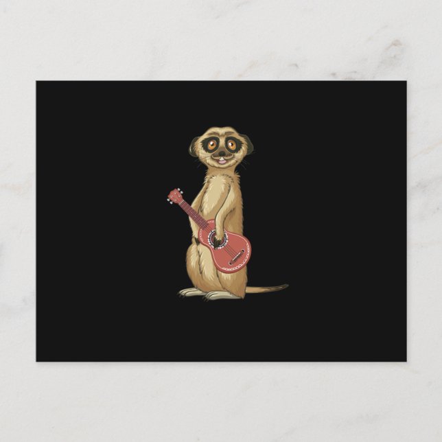 Ukulele Animal Uke Player Instrument Music Gift Postcard (Front)