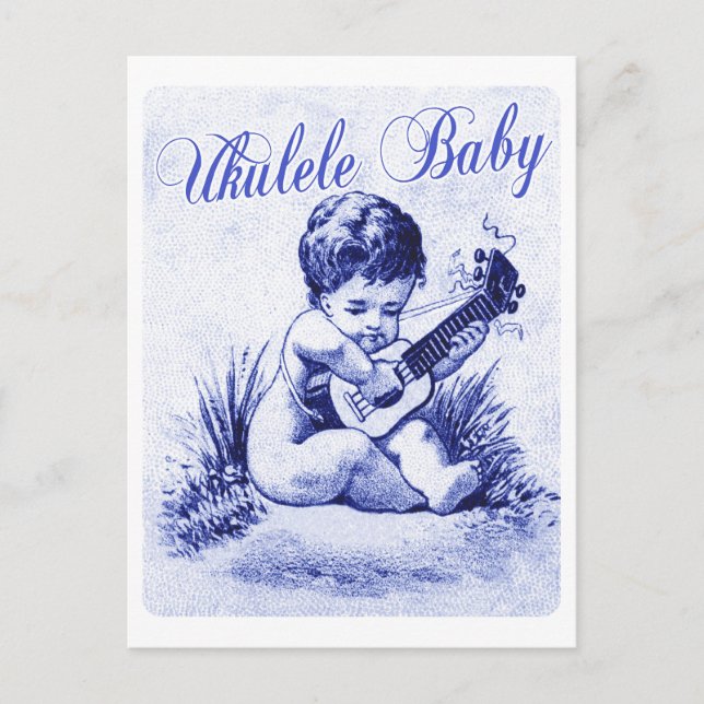 Ukulele Baby Postcard (Front)