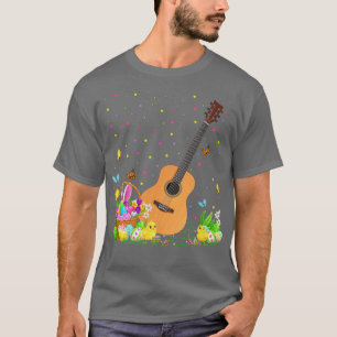 Ukulele Bunny Easter Egg Hunt Funny Ukulele Easter T-Shirt