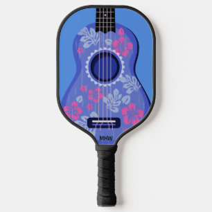 Ukulele custom monogram pickleball paddle
