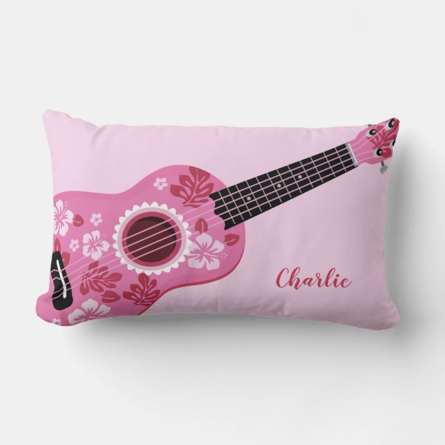Ukulele custom name throw pillows (Front)