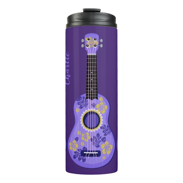 Ukulele custom name tumbler (Front)