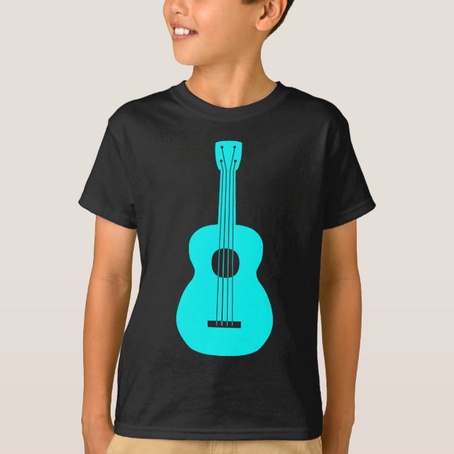 Ukulele - Cyan T-Shirt (Front)