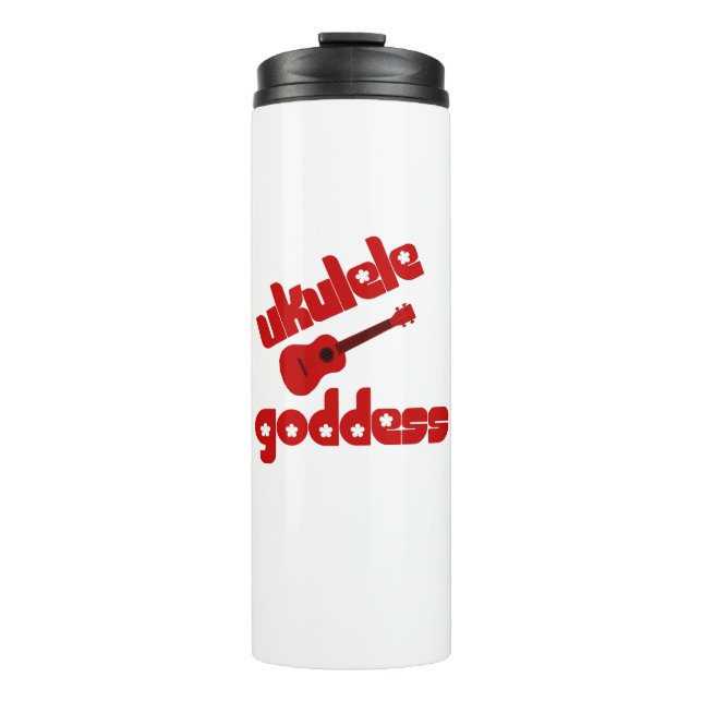 Ukulele Goddess Thermal Tumbler (Front)