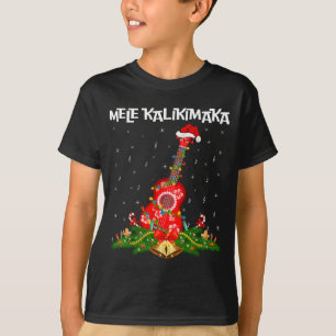 Ukulele Hawaiian Mele Kalikimaka Ukulele Guitar Ch T-Shirt